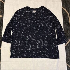 Elegant Navy Blouse CHICOS